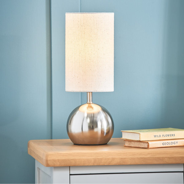 17 Stories Kytalin 31.5Cm Metal Touch Ball Bedside Table Lamp Wayfair